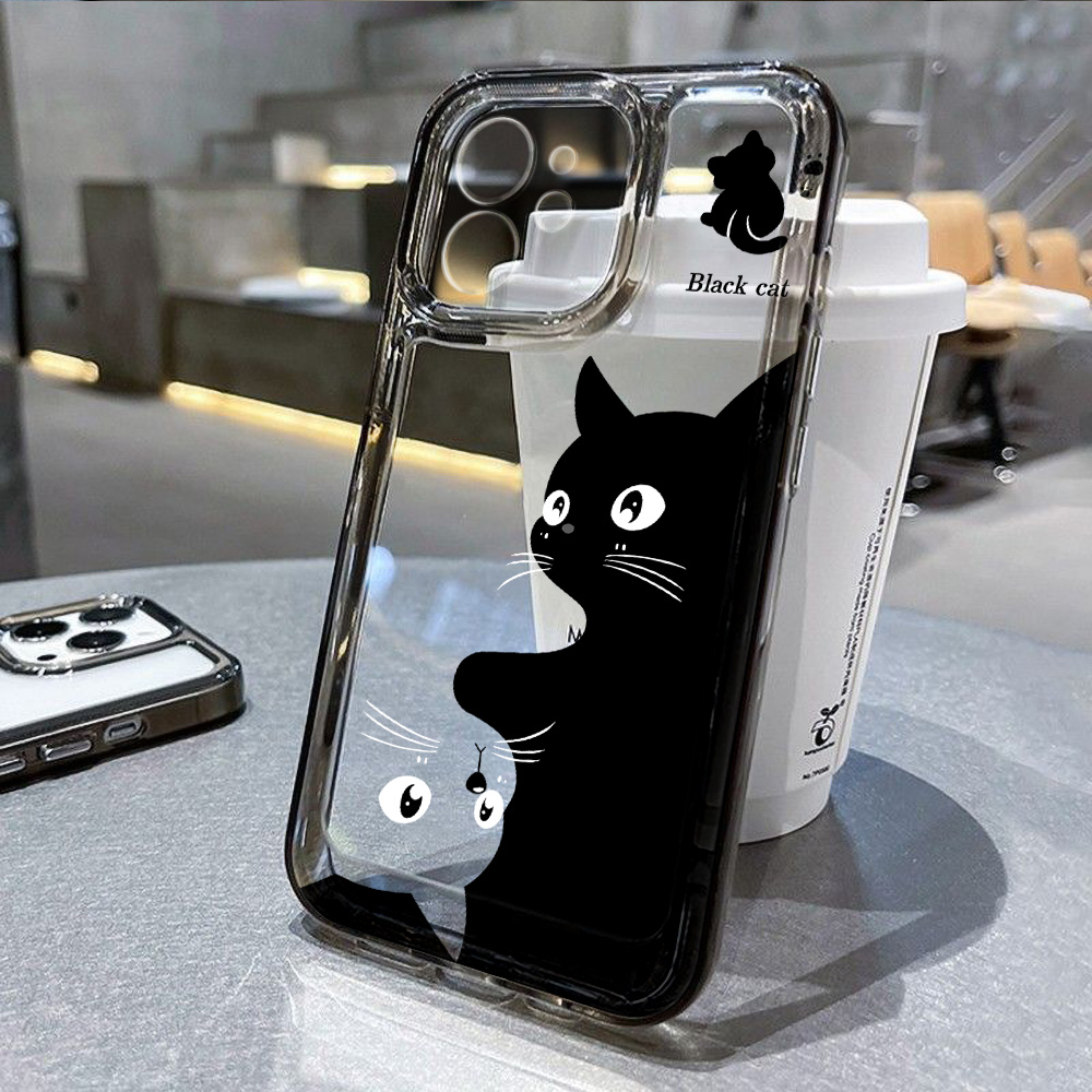 Phone Cases For Iphone 16 - غطاء هاتف من السيليكون الشفاف الناعم