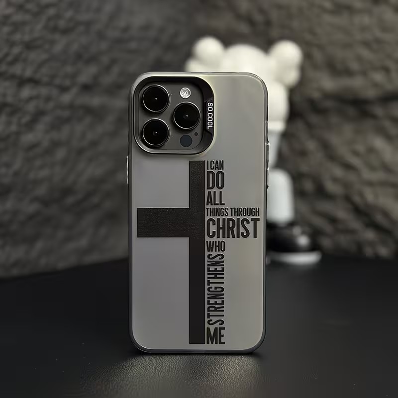 Phone Cases Mous - جراب هاتف بتصميم صليب ومضاد للبصمات