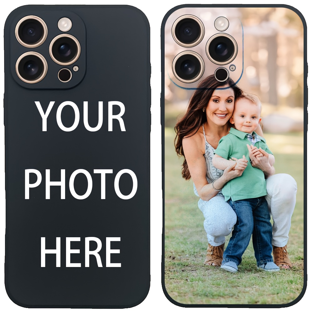Phone Cases Customized - غطاء أسود مخصص لهواتف آيفون SE