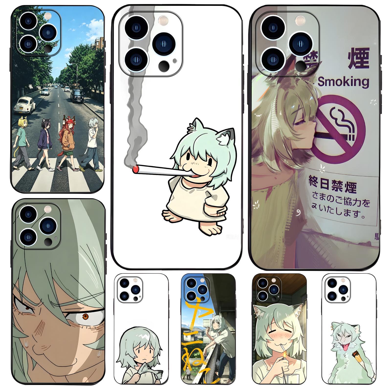 Phone Cases For Iphone 16 - حافظة هاتف Chainsmoker Cat لآيفون 17