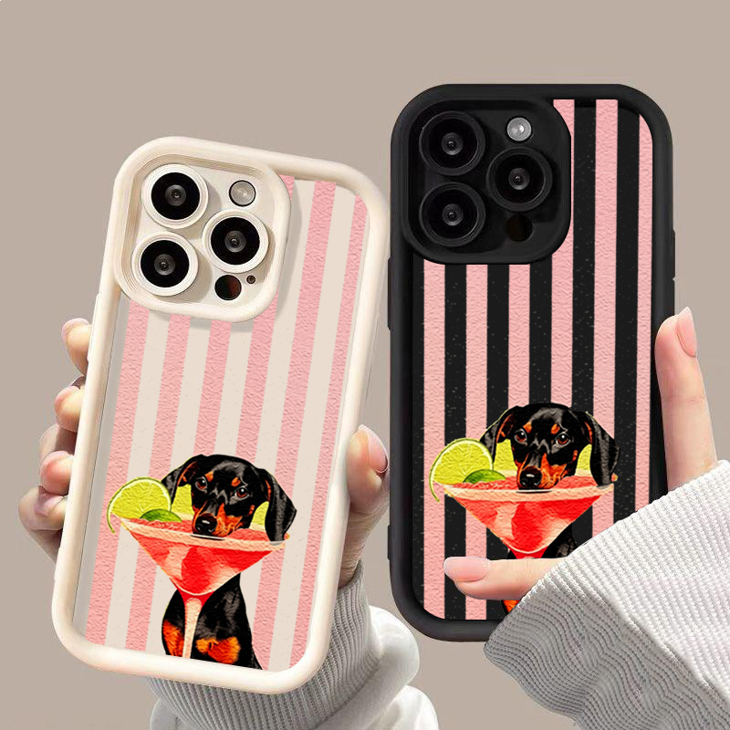 Phone Cases Xiaomi 14T - غطاء هاتف لطيف بطباعة كلب مخطط