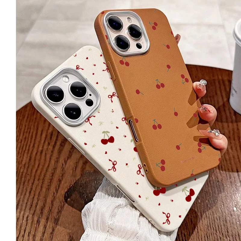 Phone Cases Xiaomi 14T - غطاء هاتف لطيف بنمط الكرز الكرتوني