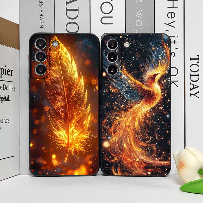 Phone Cases Google Pixel 7 - غطاء هاتف فاخر بنمط ريشة العنقاء