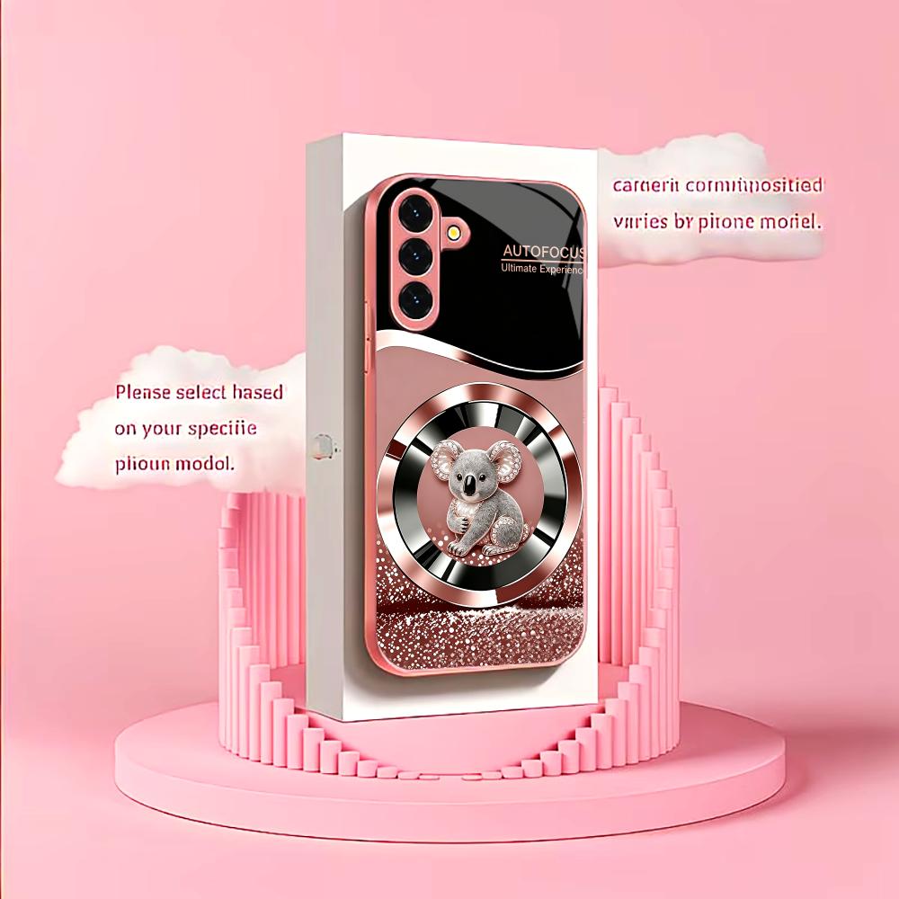 Phone Cases Australia - غطاء هاتف زجاجي أنيق بتصميم الكوالا
