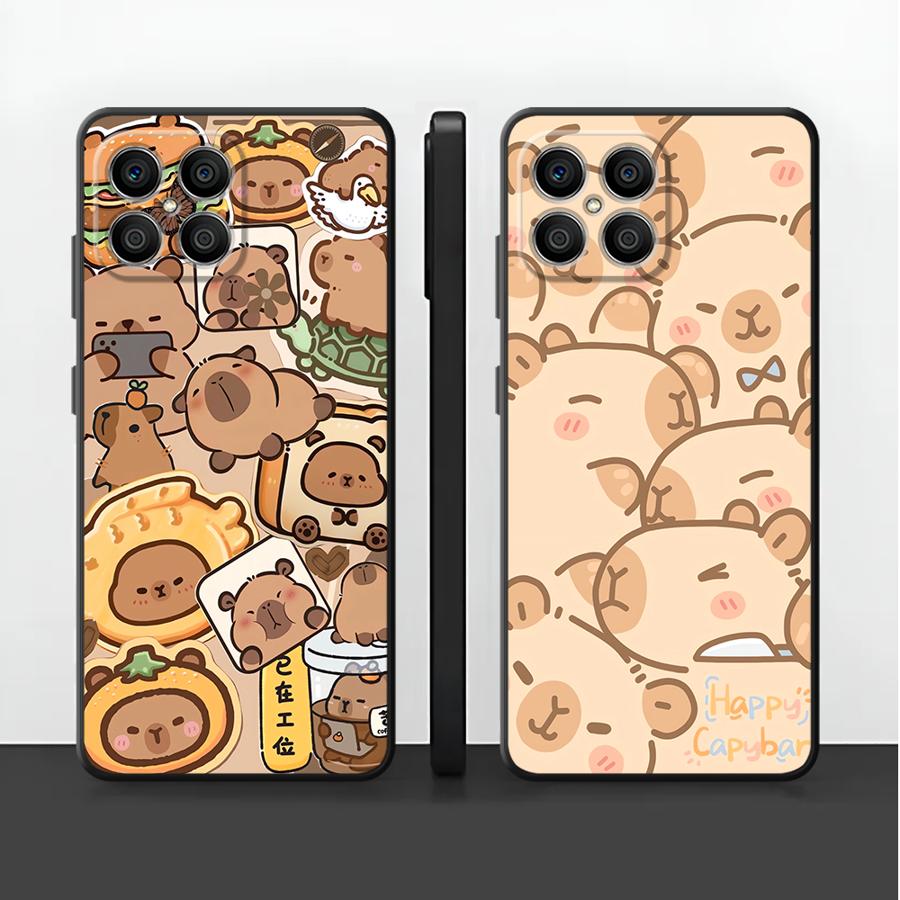 Phone Cases Honor - غطاء هاتف لطيف بتصميم الكابيبارا لهواتف