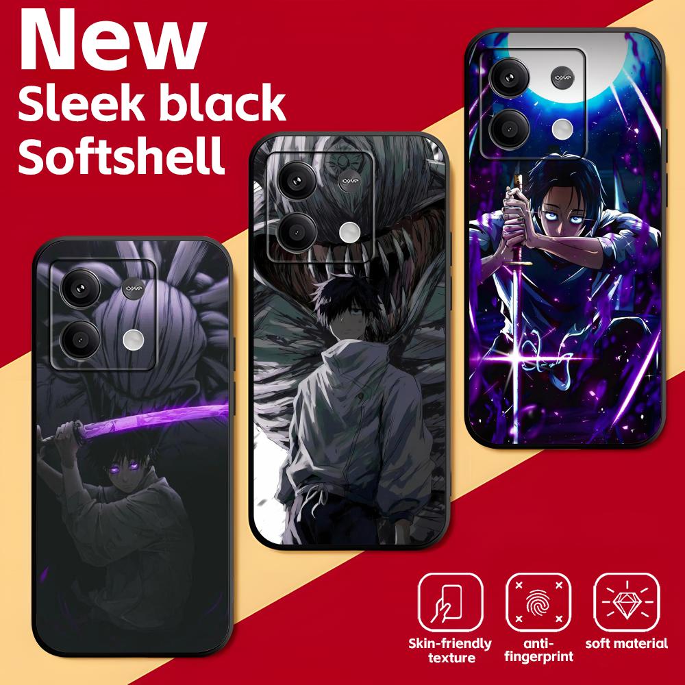 Phone Cases Jujutsu Kaisen - غطاء هاتف ناعم أسود من سلسلة
