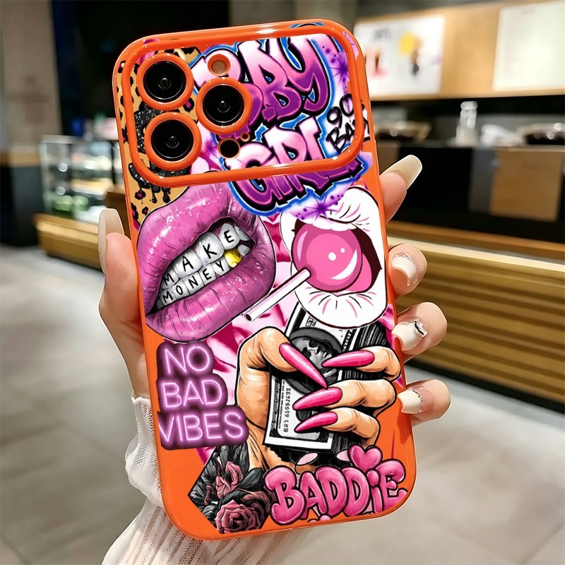 جراب هاتف بتصميم شفاه وردية وط - مراجعة Phone Cases For Iphone 16 وسعره
