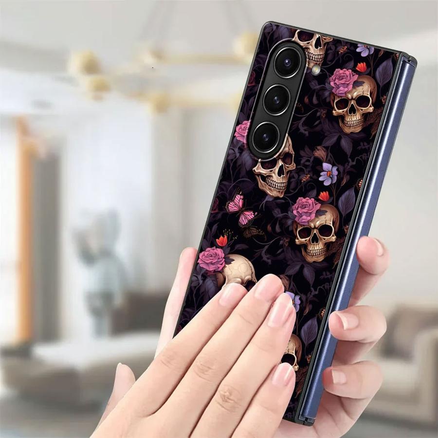حافظة فنية على شكل جمجمة لهاتف - مراجعة Phone Cases Z Fold 5 وسعره