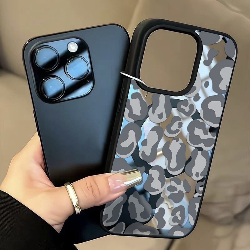 غطاء بنمط جلد الفهد الأسود لها - مراجعة Clear Magsafe Case وسعره