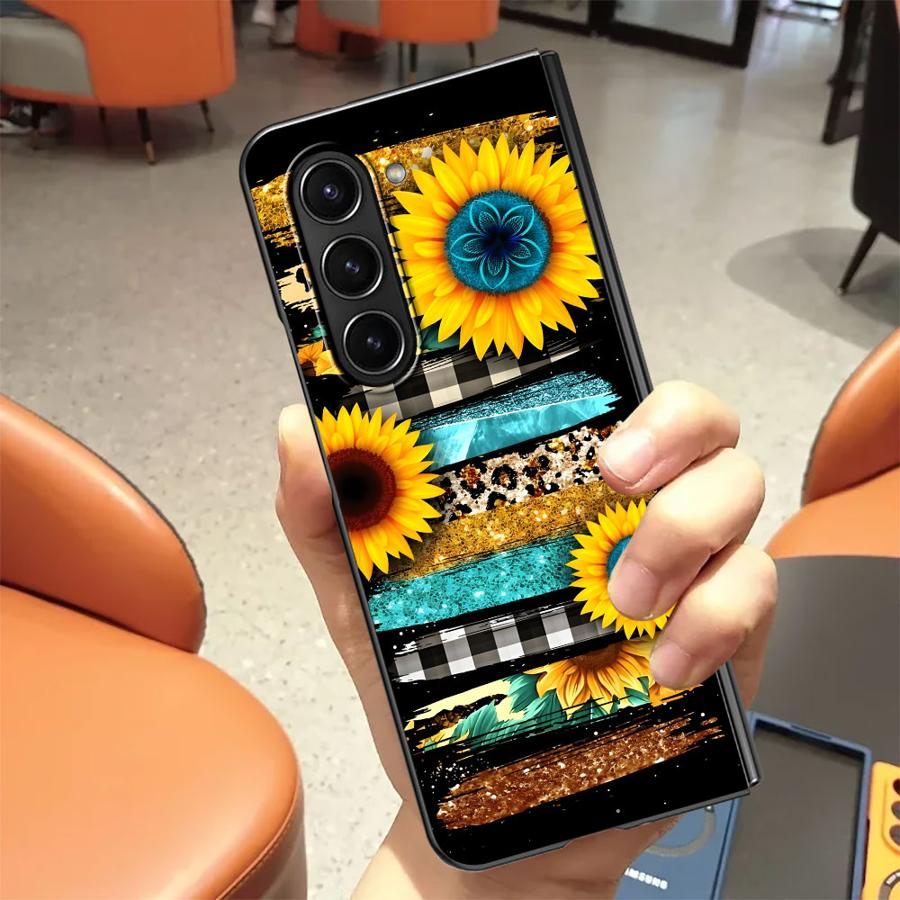زيبرا مخطط عباد الشمس عودة غطا - مراجعة Phone Cases Z Fold 5 وسعره