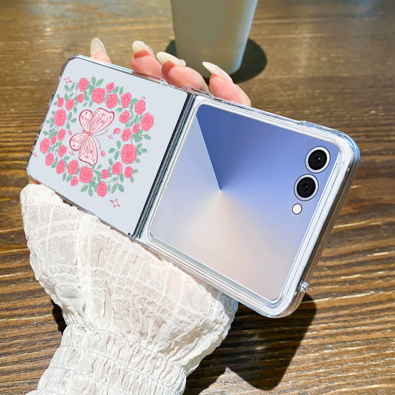 غطاء هاتف بنمط زهور وردية لسام - مراجعة Phone Cases Z Fold 5 وسعره