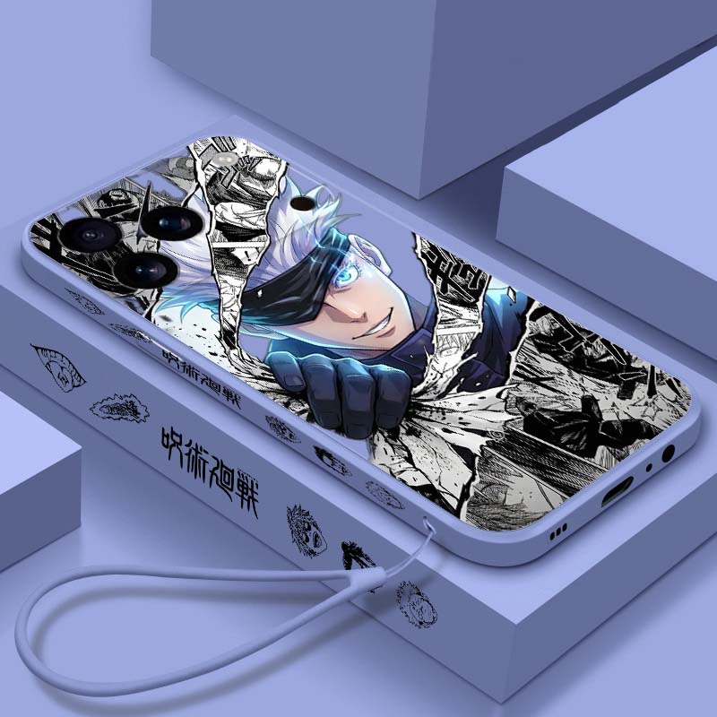 غطاء هاتف سائل بتصميم غوجو سات - مراجعة Phone Cases Jujutsu Kaisen وسعره