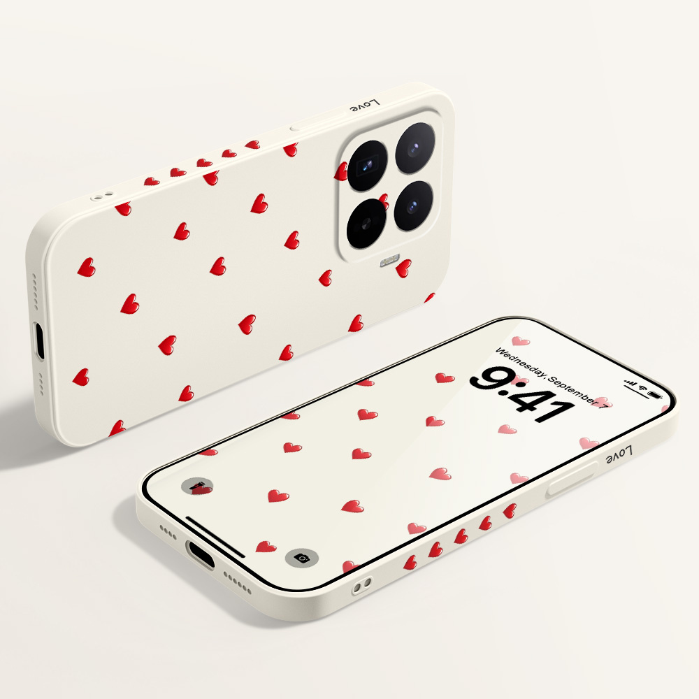 غطاء هاتف بتصميم قلب أحمر لشاو - مراجعة Phone Cases Xiaomi 14T وسعره