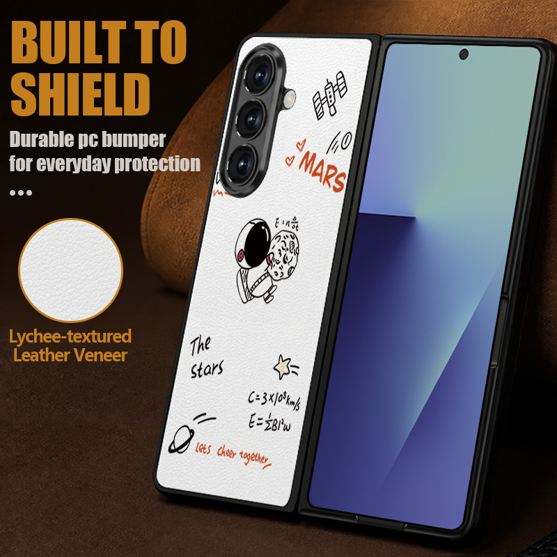 غطاء هاتف من الجلد الصناعي مطب - مراجعة Phone Cases Z Fold 5 وسعره