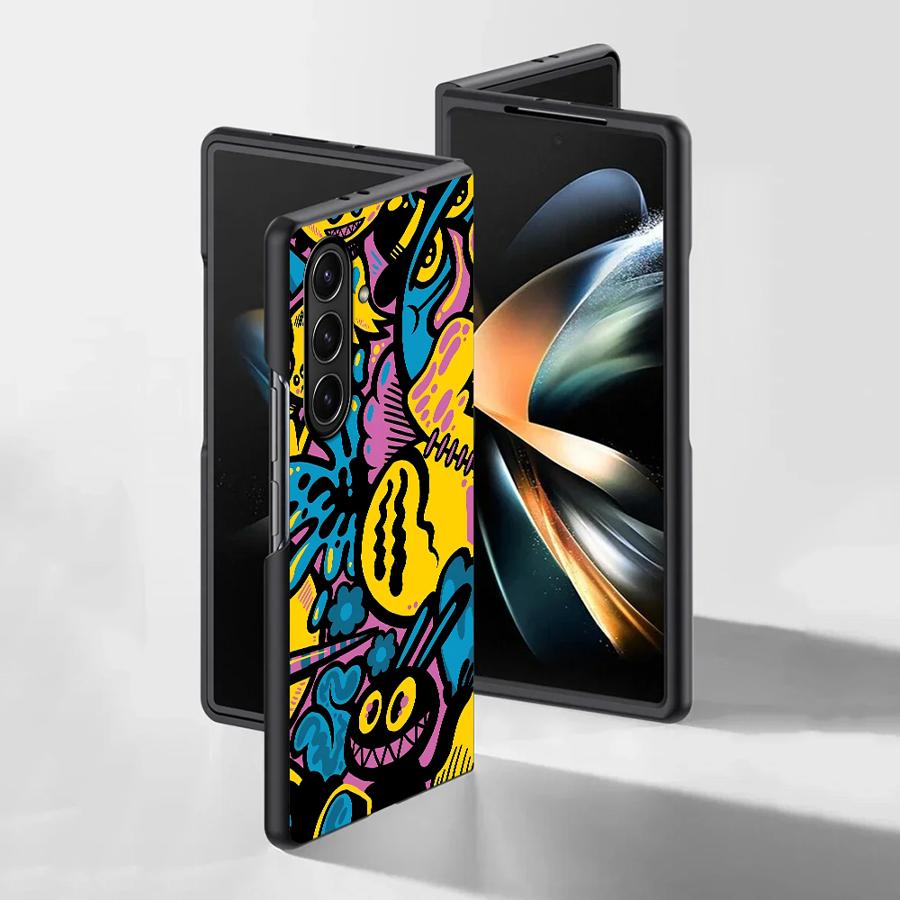 حافظة بتصميم جرافيتي كرتونية ل - مراجعة Phone Cases Z Fold 5 وسعره