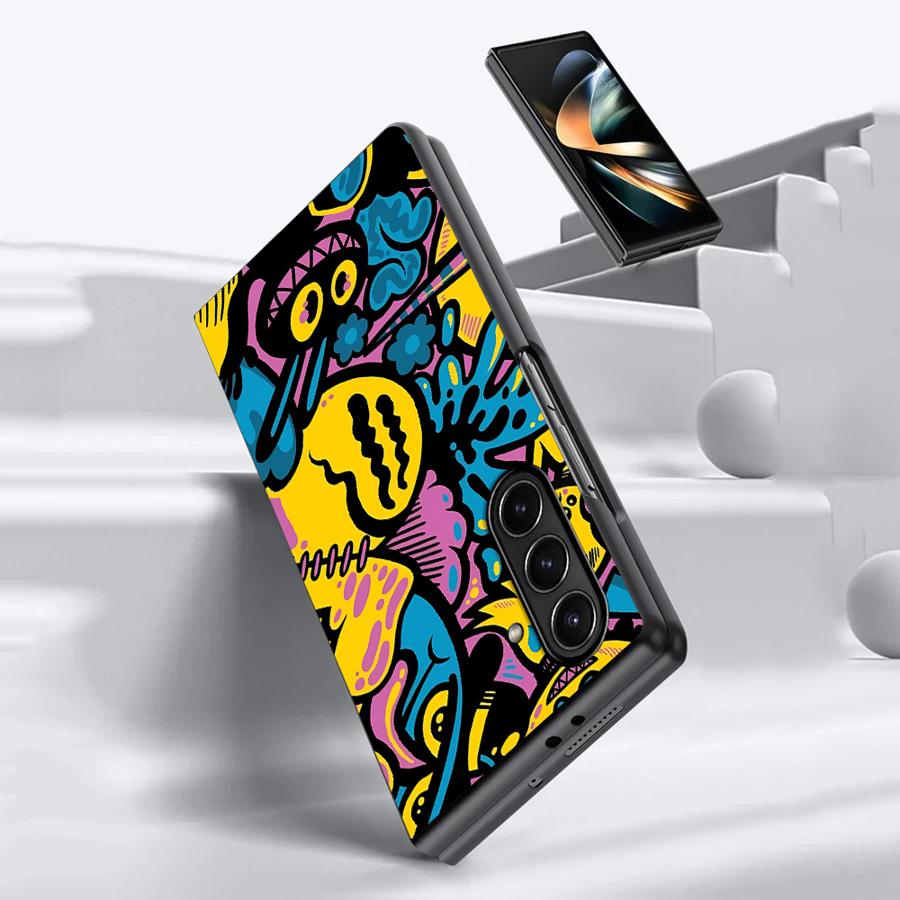 حافظة بتصميم جرافيتي كرتونية ل - مراجعة Phone Cases Z Fold 5 وسعره