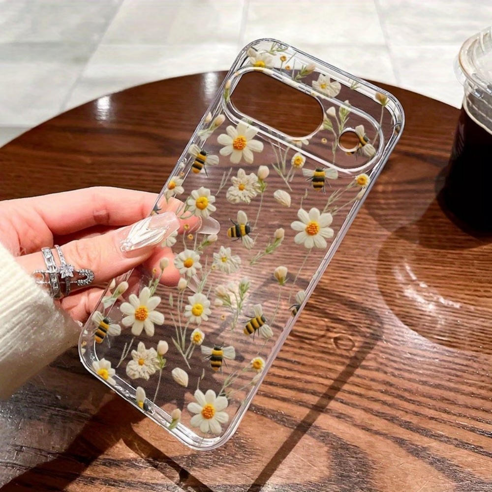 غطاء هاتف شفاف ناعم بنمط نحلة  - مراجعة Phone Cases Google Pixel 7 وسعره
