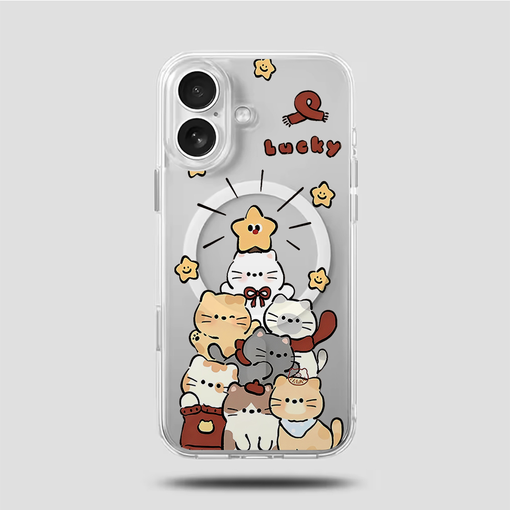 غطاء هاتف شفاف بتصميم قطة كرتو - مراجعة Phone Cases For Iphone 16 وسعره