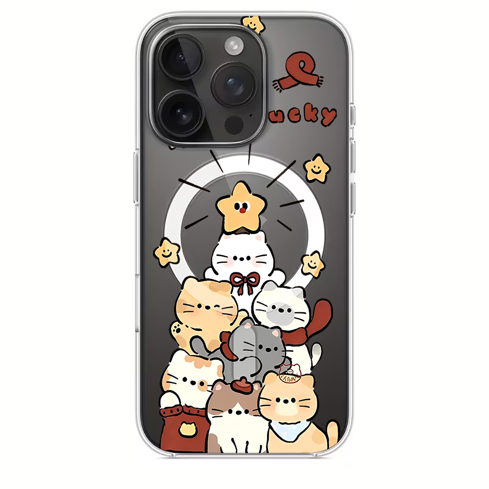 غطاء هاتف شفاف بتصميم قطة كرتو - مراجعة Phone Cases For Iphone 16 وسعره